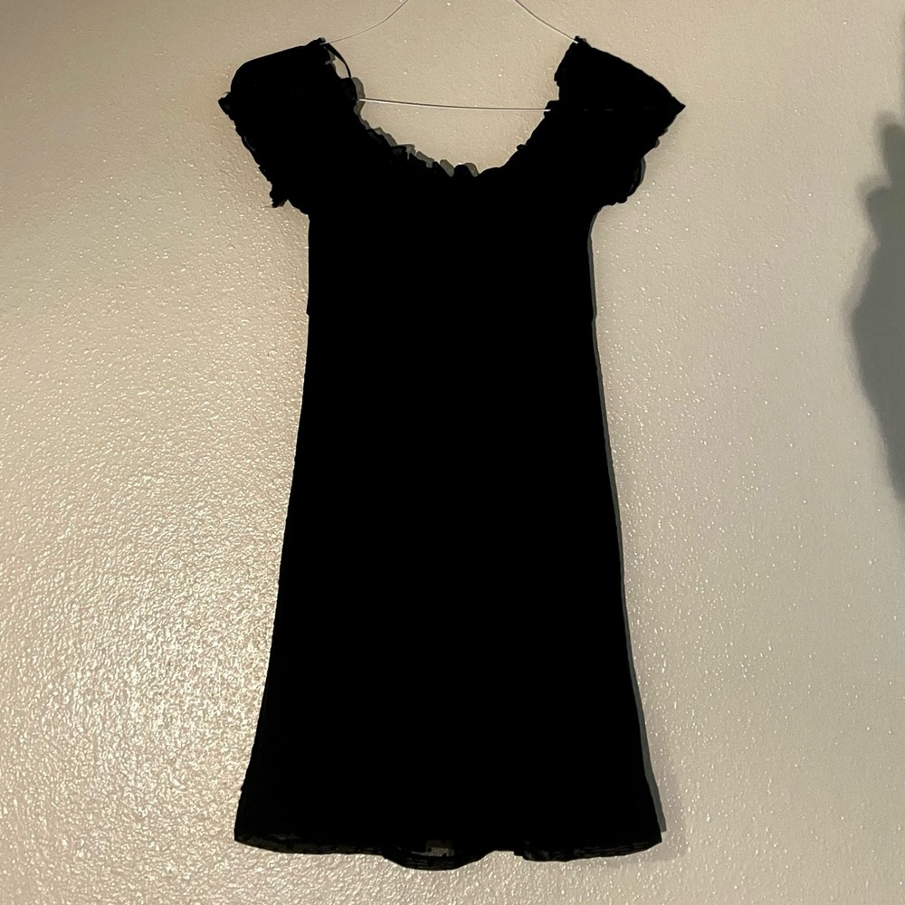 Forever 21 Sheer Polka Dot Babydoll Dress